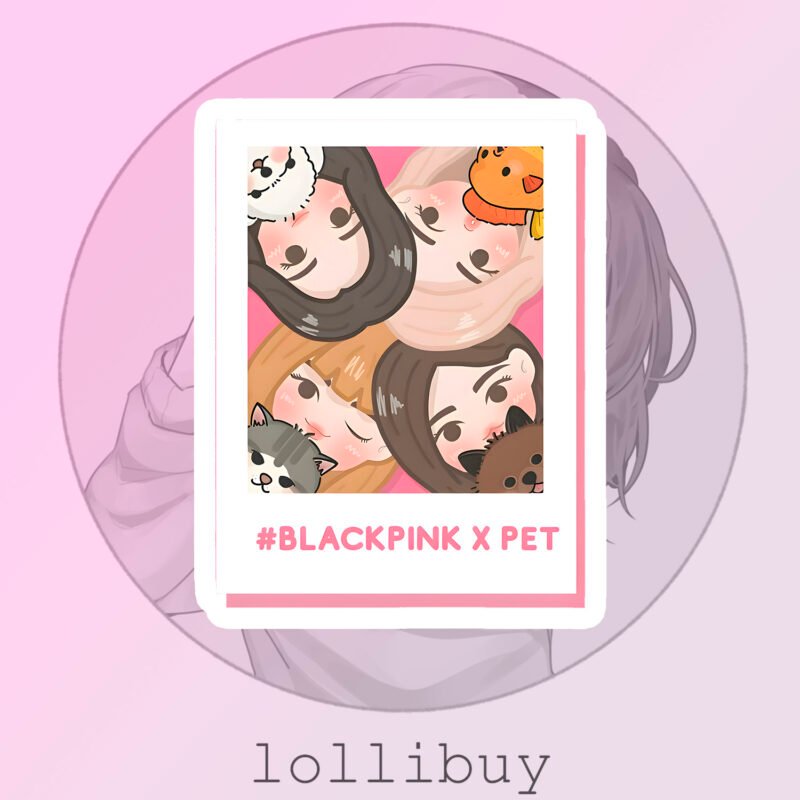 Фігурна наліпка К-Поп - Black Pink