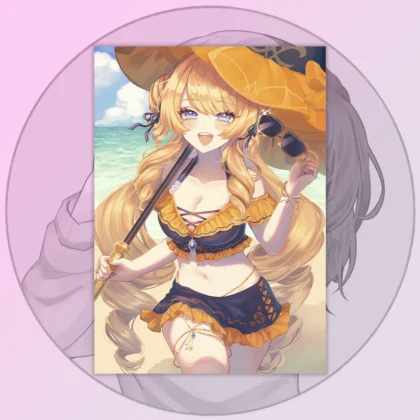 Плакат Genshin Impact Навія А3-А4