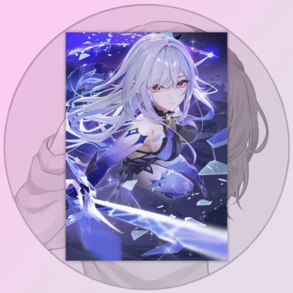 Плакат Genshin Impact Скірк А3-А4